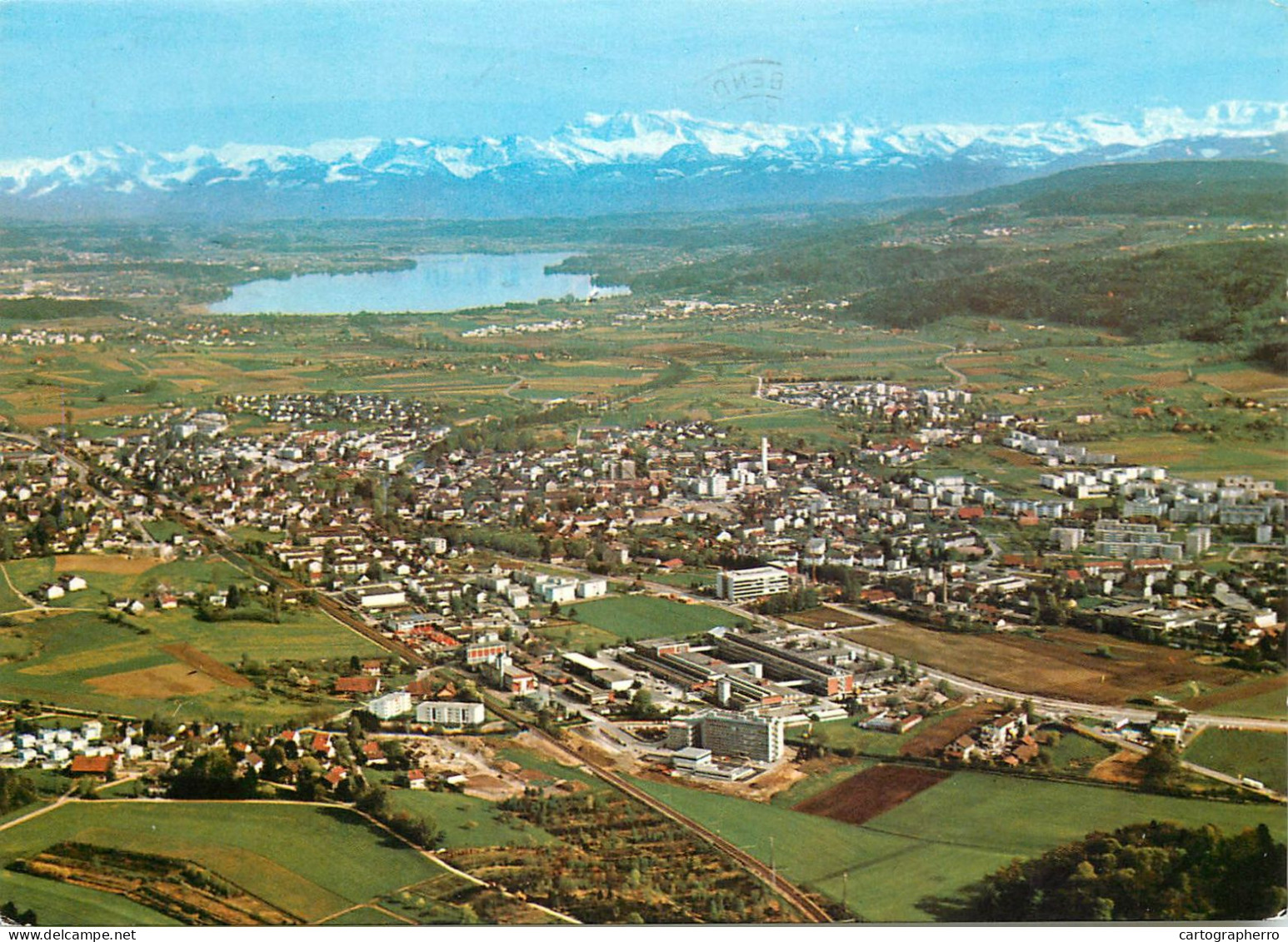 Switzerland Dubendorf Greifensee Glarneralpen Aerial View - Dübendorf
