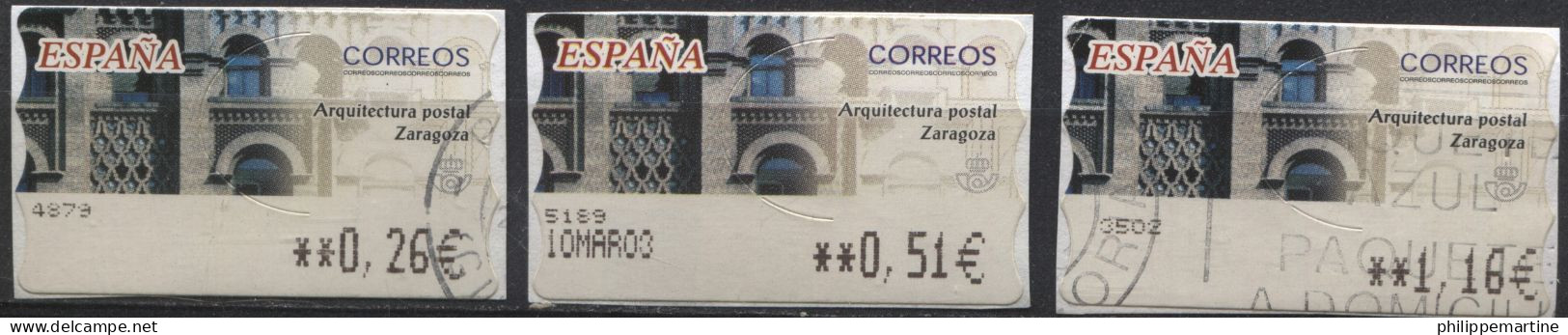 Espagne 2002 - Timbre De Distributeur YT 68 (3/3) (o) Sur Fragment - Servicios