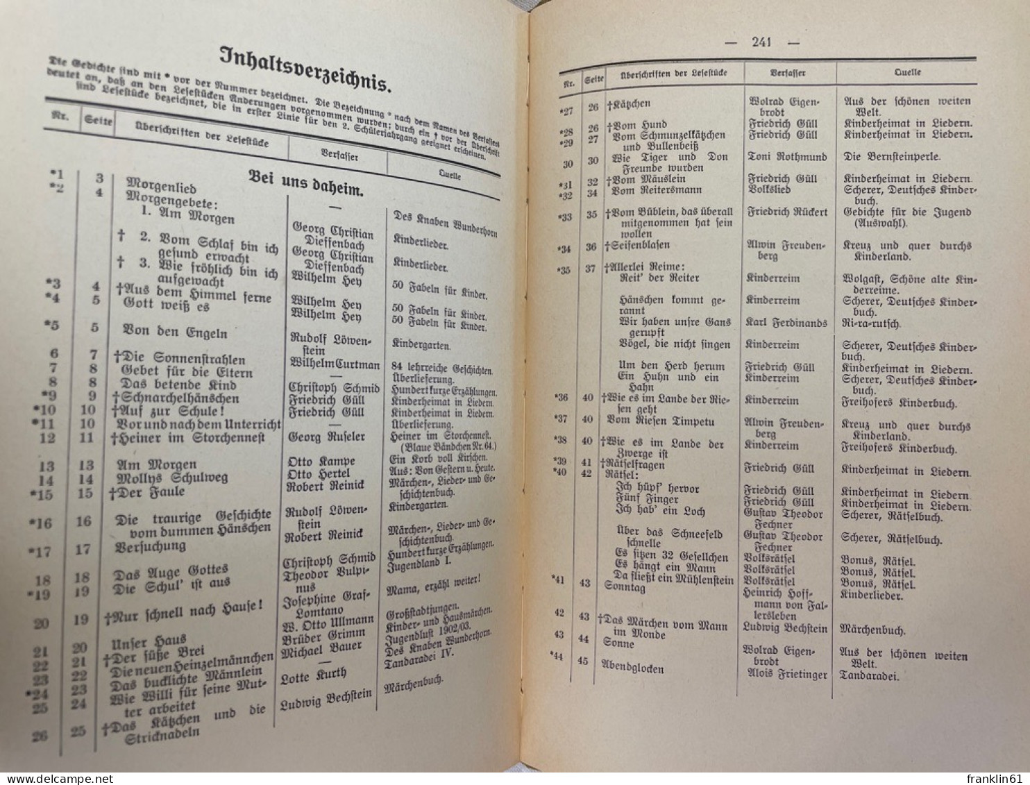 Lesebuch Für Den 2.und 3.Schülerjahrgang Der Gemeinschaftsschulen Bayerns. - Schulbücher