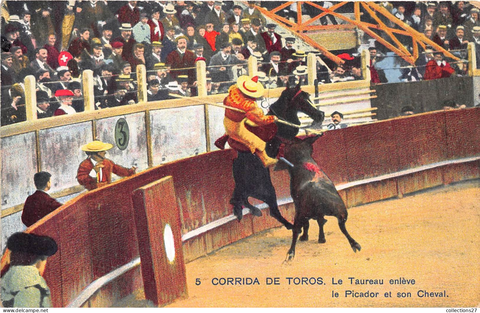 TAUROMACHIE- LOT DE 18 CARTES DE CORRIDA DE TOROS -