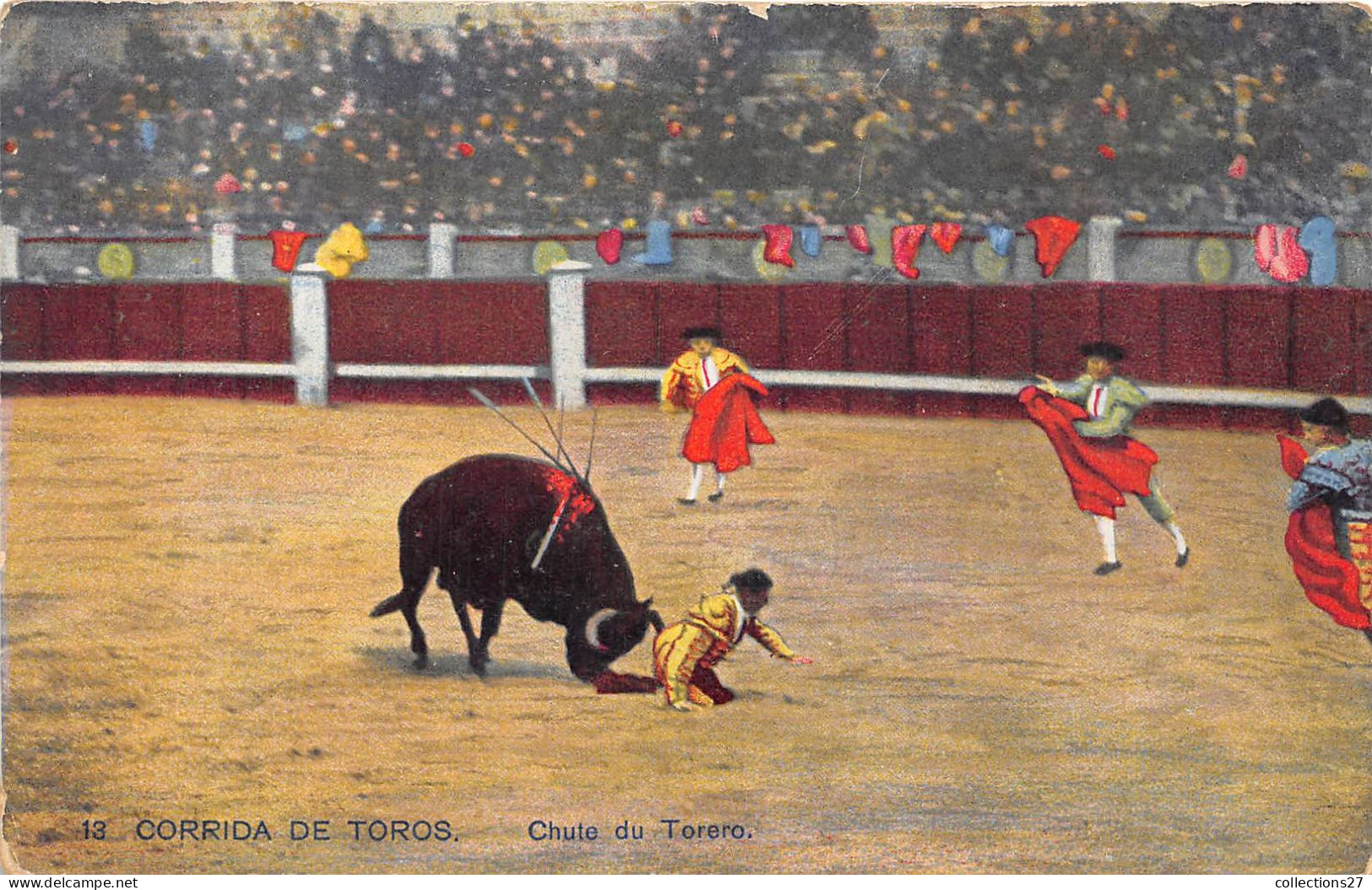 TAUROMACHIE- LOT DE 18 CARTES DE CORRIDA DE TOROS -