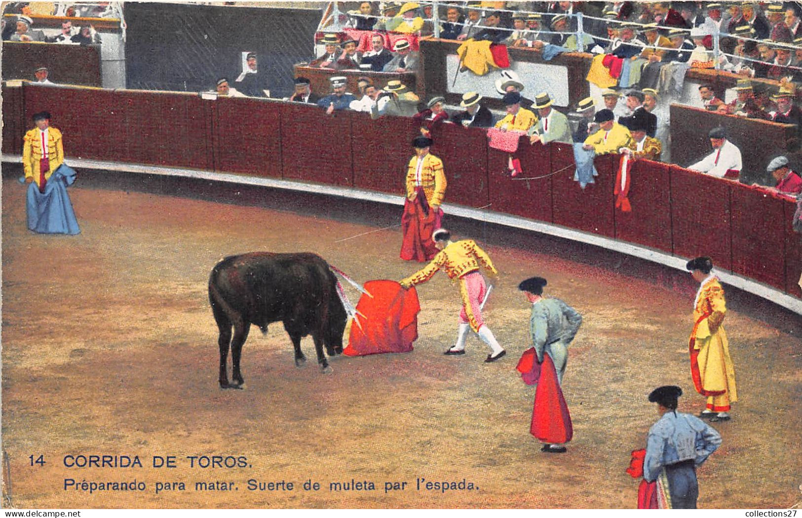 TAUROMACHIE- LOT DE 18 CARTES DE CORRIDA DE TOROS -