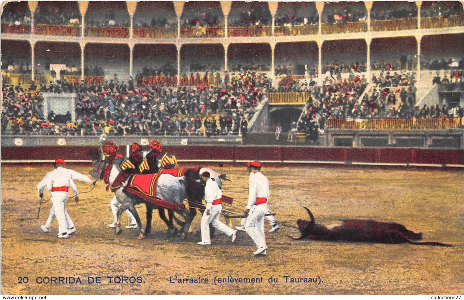 TAUROMACHIE- LOT DE 18 CARTES DE CORRIDA DE TOROS -