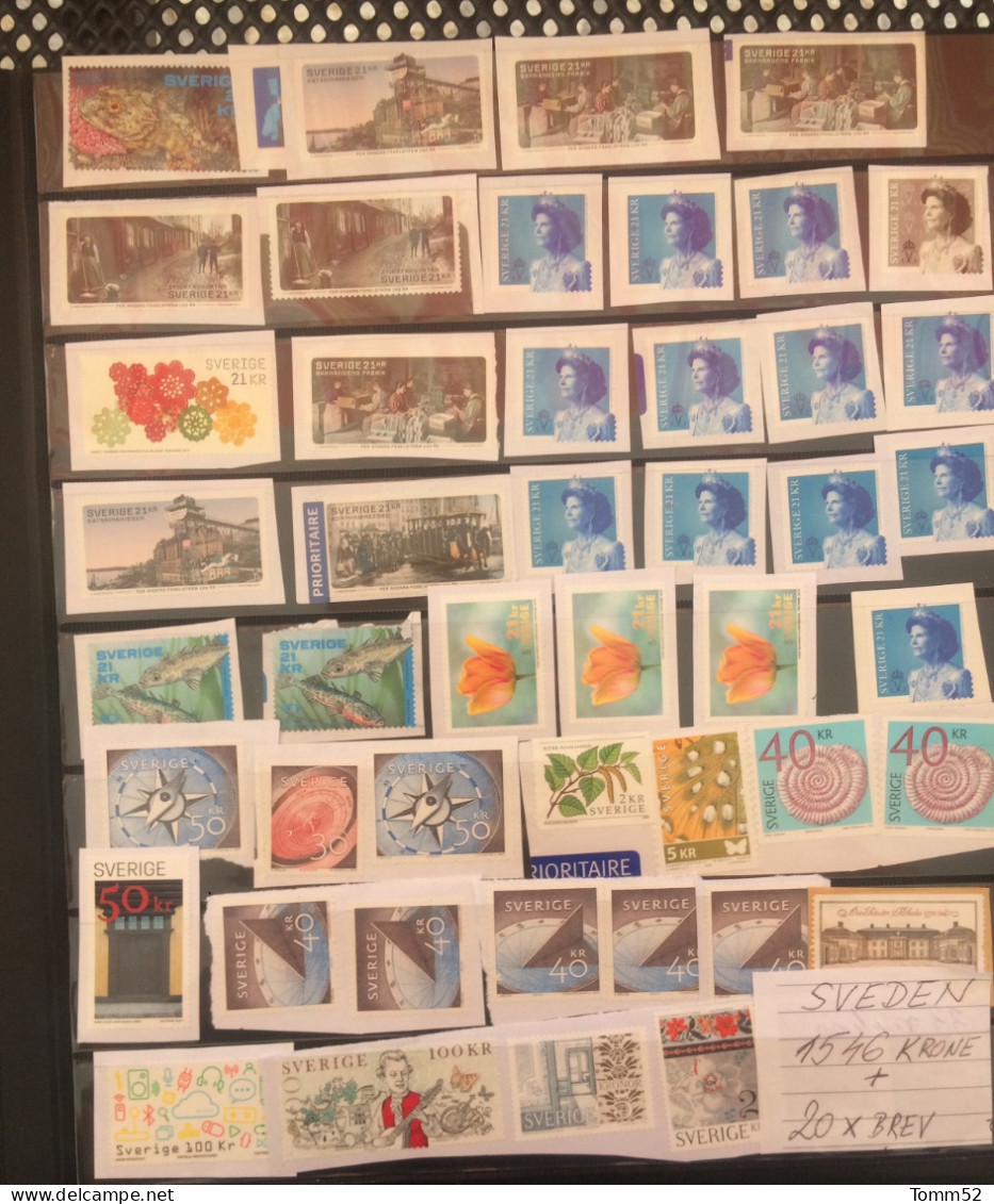 SWEDEN STAMPS, Usefull For Postage: OVER 1600 SEK In Value - Impuestos