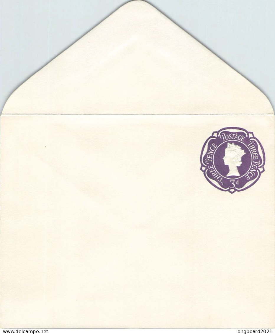 GREAT BRITAIN - ENVELOPE 3 PENCE (1957) Unc Mi U36A / 2109 - Brieven En Documenten