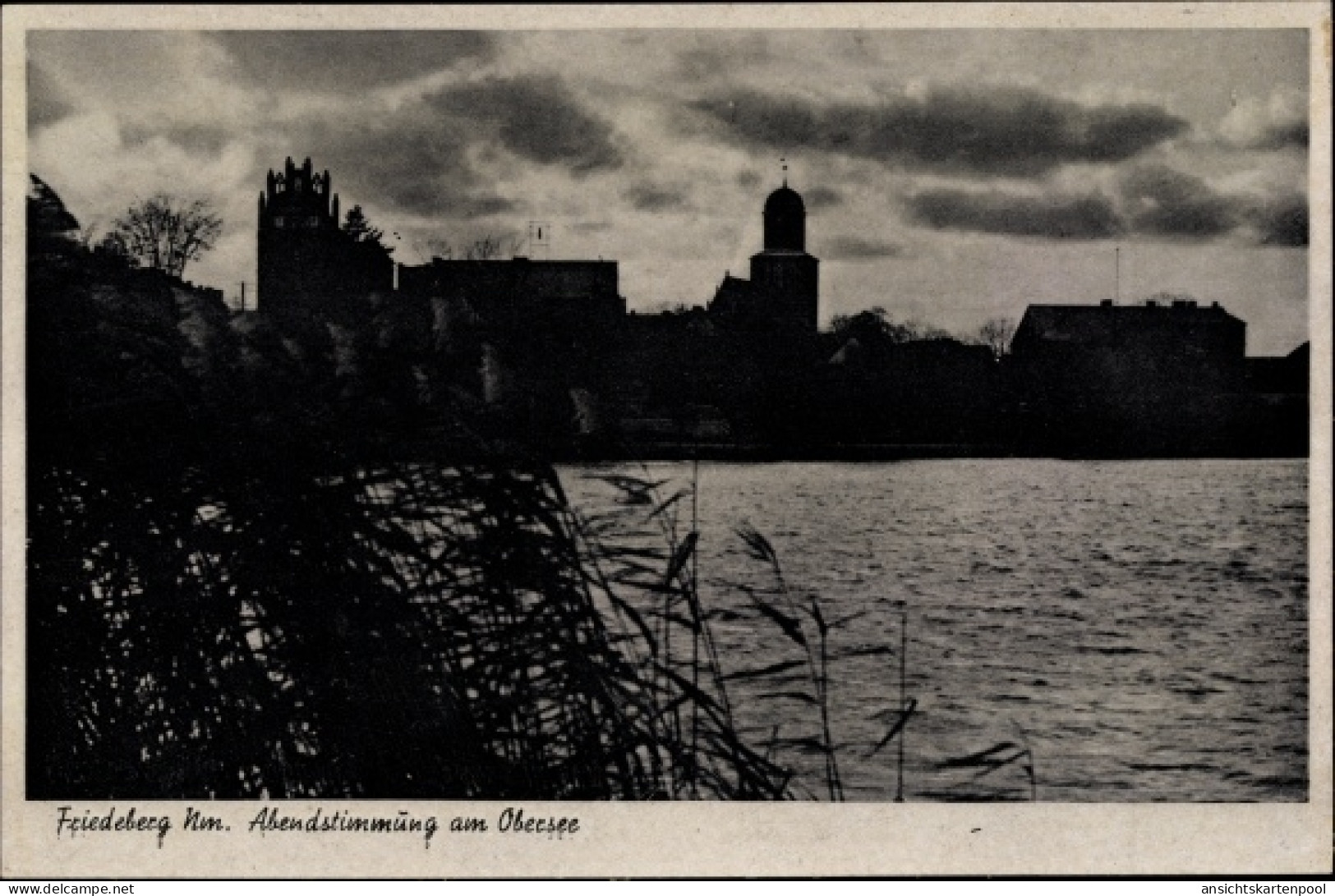 CPA Strzelce Krajenskie Friedeberg In Der Neumark Ostbrandenburg, Abendstimmung Am Obersee - Neumark