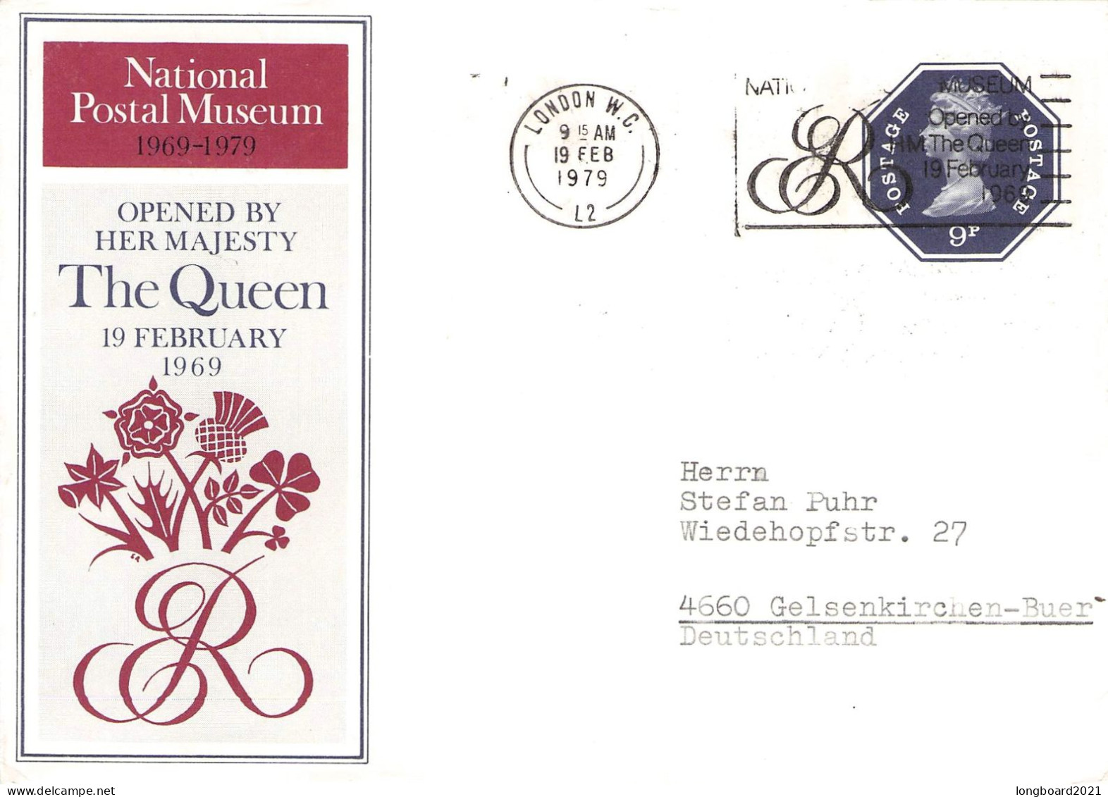 GREAT BRITAIN - ENVELOPE 9 PENCE (1979) Unc Mi U56 / 2115 - Briefe U. Dokumente