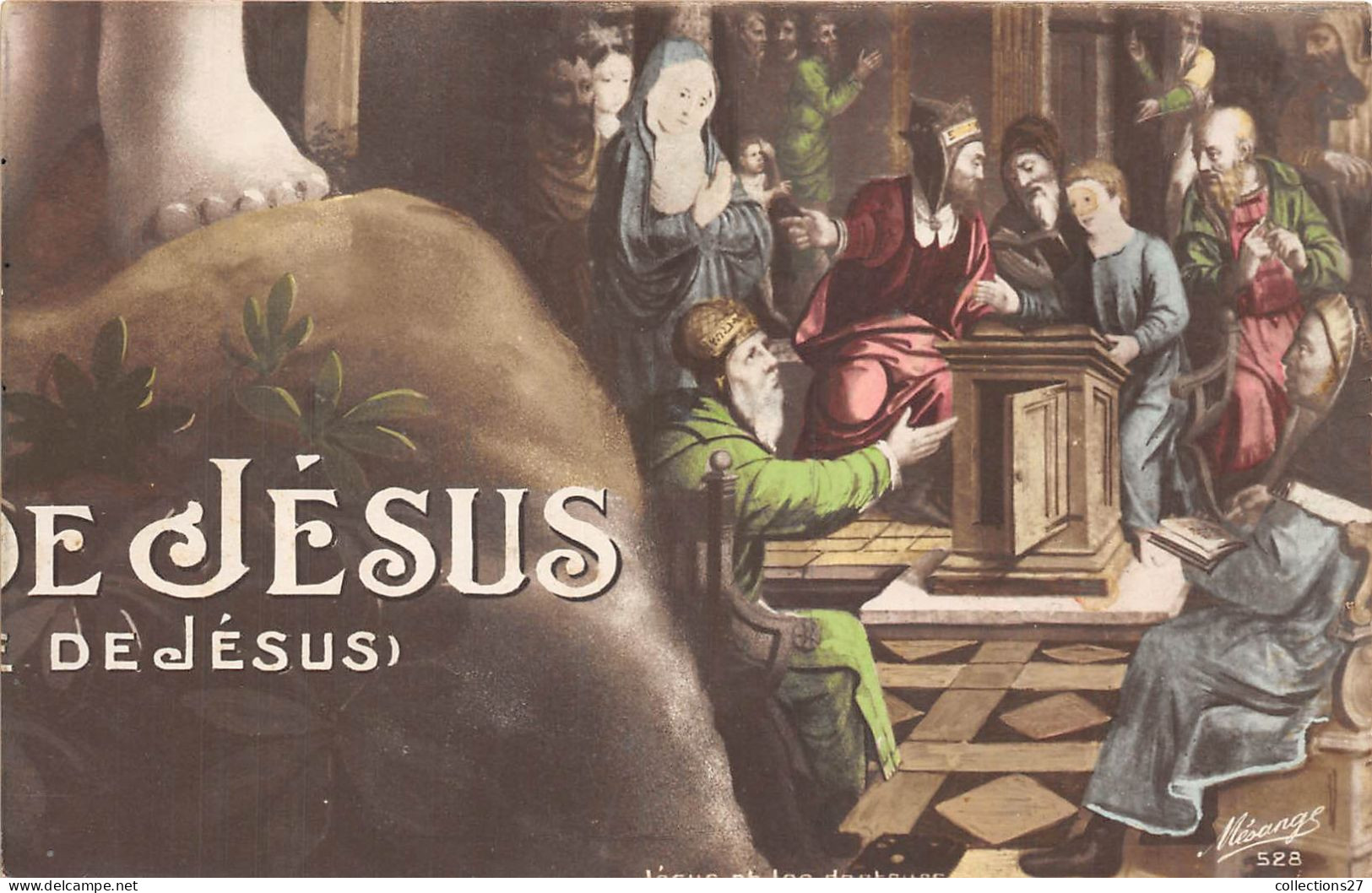 LA VIE DE JESUS - L'EFANCE DE JESUS- 10 CARTES FORMANT UN  PUZZEL - Jesus