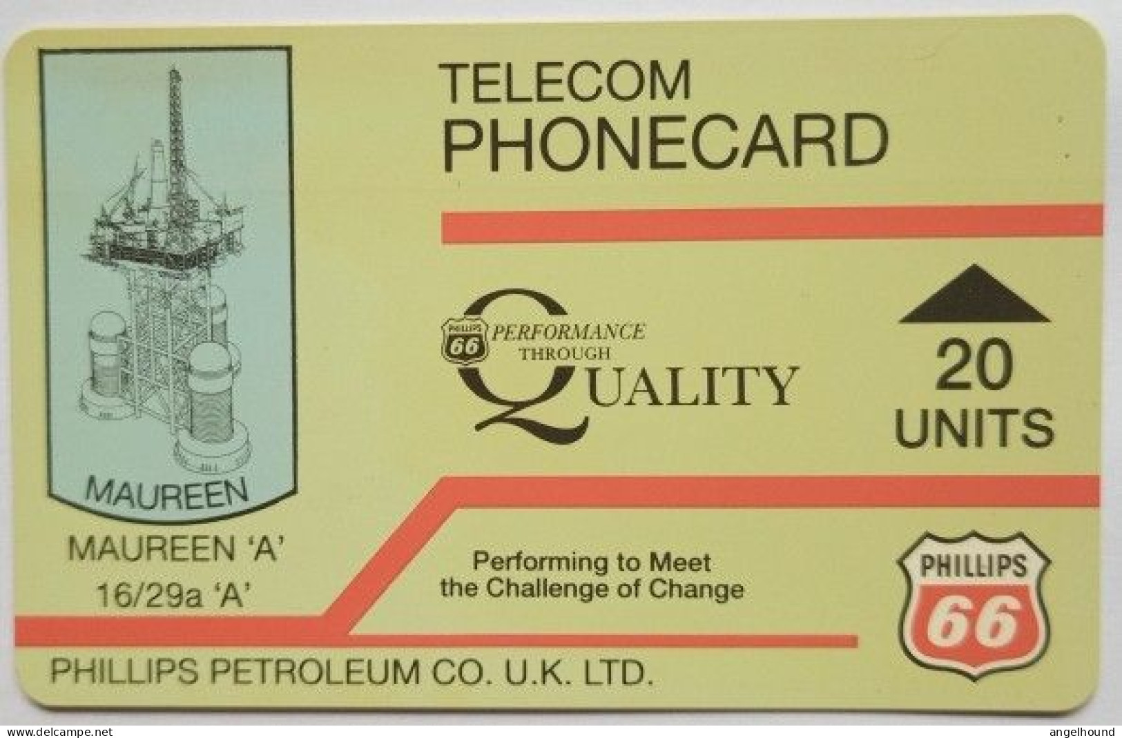 UK 20 Units " Phillips Petroleum - Maureen ( Only Control Number ) - [ 2] Oil Drilling Rig