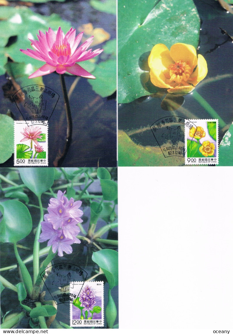 Formose (Taiwan) - Plantes Aquatiques CM 2047/2049 (année 1993) - Other & Unclassified