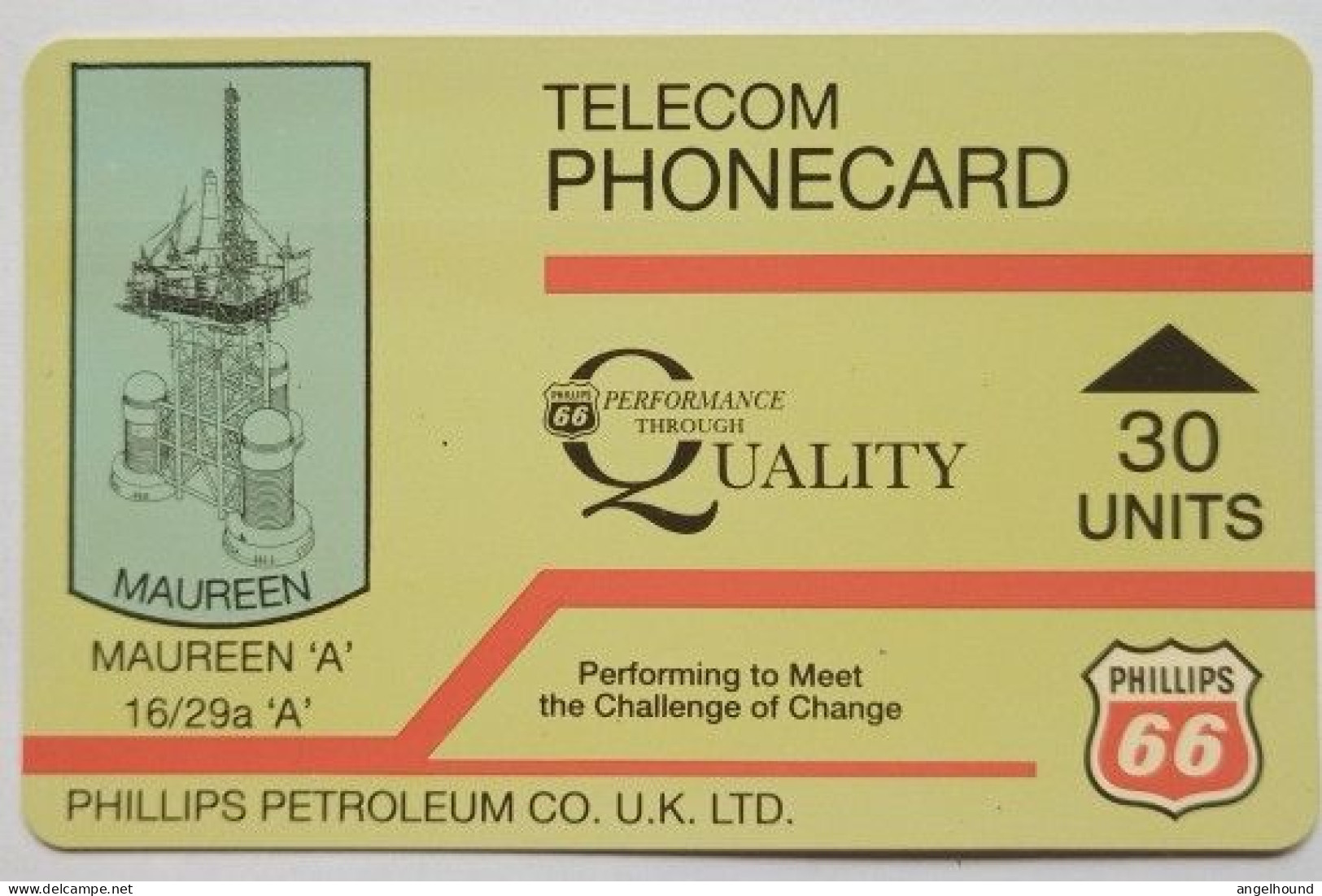 UK 30 Units Phillips Petroleum - Maureen ( Only Control Number ) - [ 2] Oil Drilling Rig