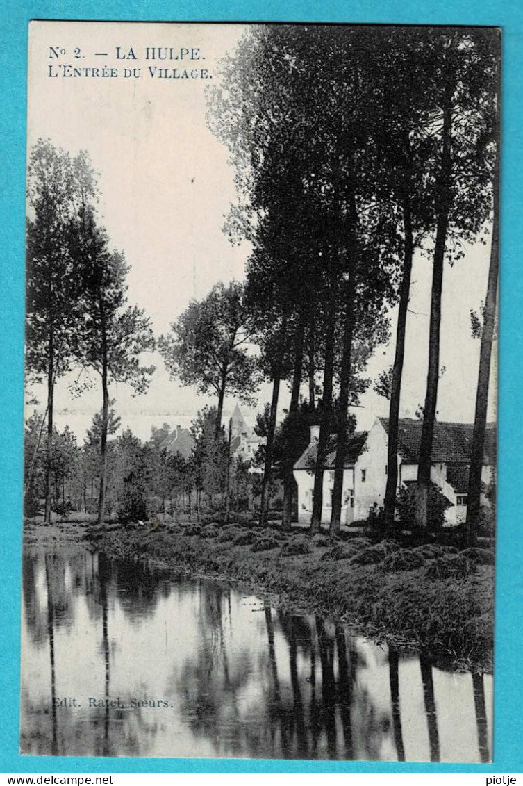* La Hulpe (Brabant Wallon) * (Edit Ratel Soeurs, Nr 2) L'entrée Du Village, Canal, Quai, Unique, Old, Rare, TOP - La Hulpe
