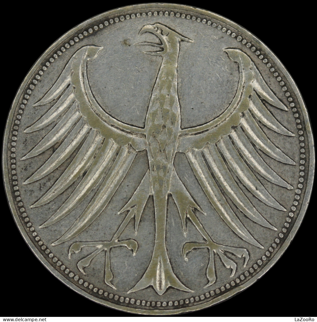 LaZooRo: Germany 5 MARK 1951 D VF / XF - Silver - 5 Marcos