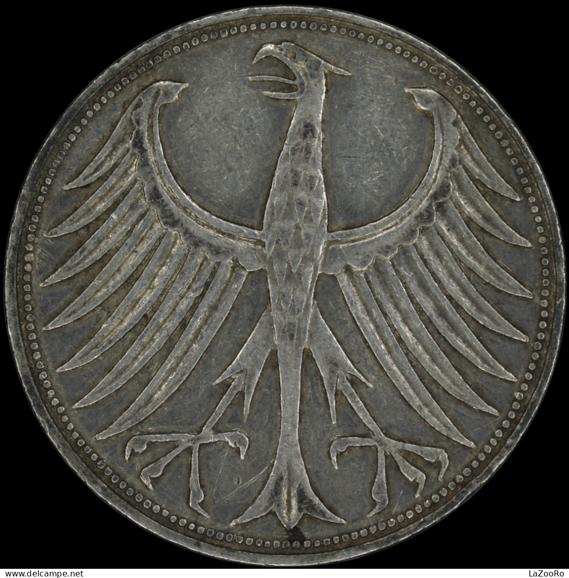 LaZooRo: Germany 5 MARK 1957 J VF / XF - Silver - 5 Mark