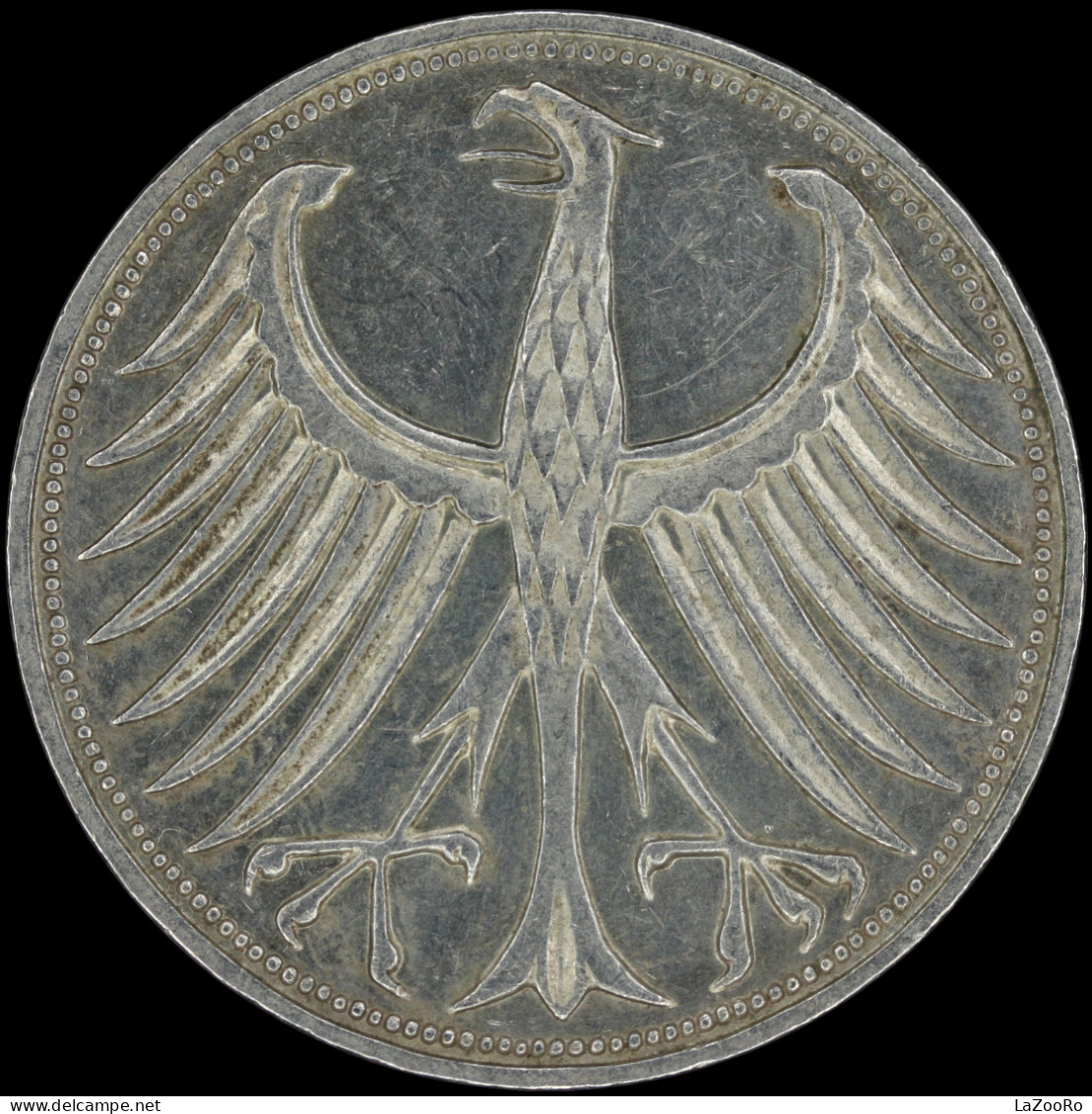 LaZooRo: Germany 5 MARK 1967 F XF - Silver - 5 Mark