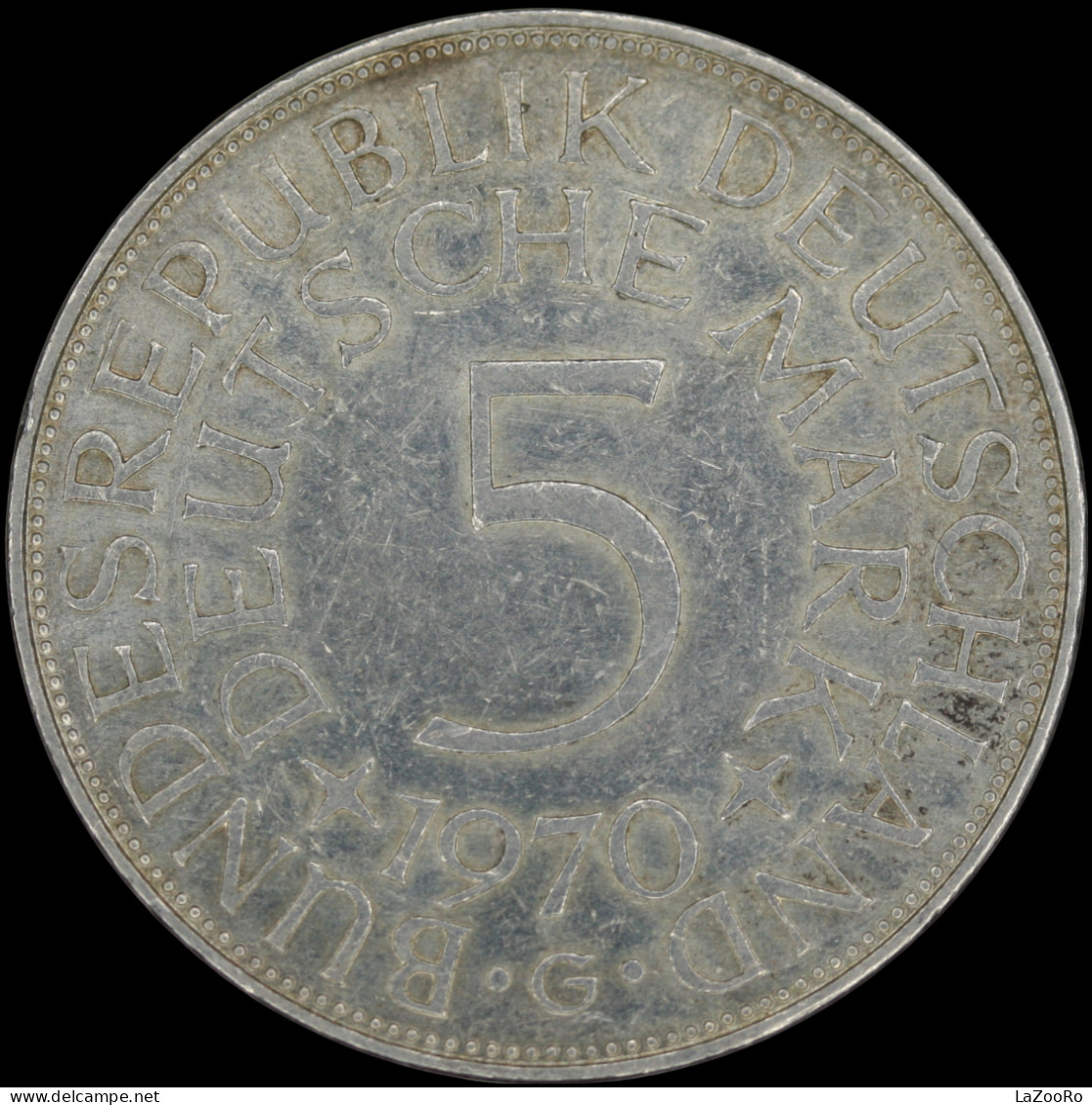 LaZooRo: Germany 5 MARK 1970 G XF - Silver - 5 Mark