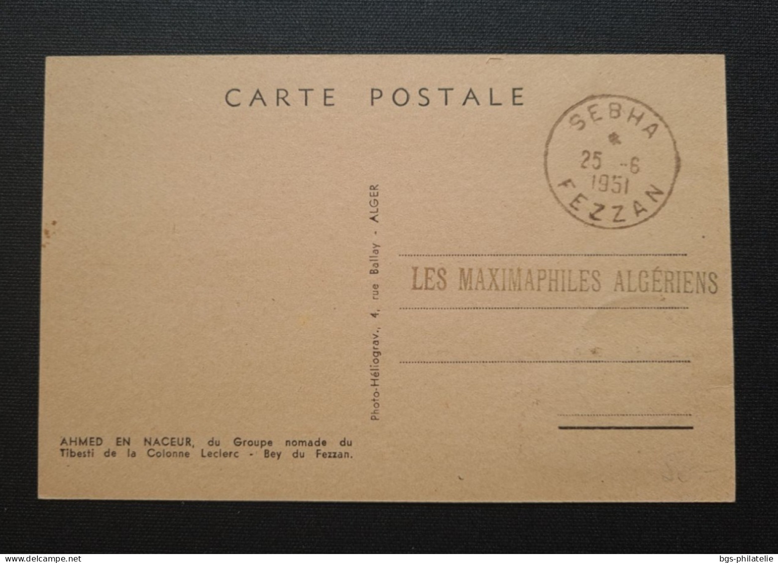 Timbre Du Fezzan N° 20 Sur Carte. - Storia Postale