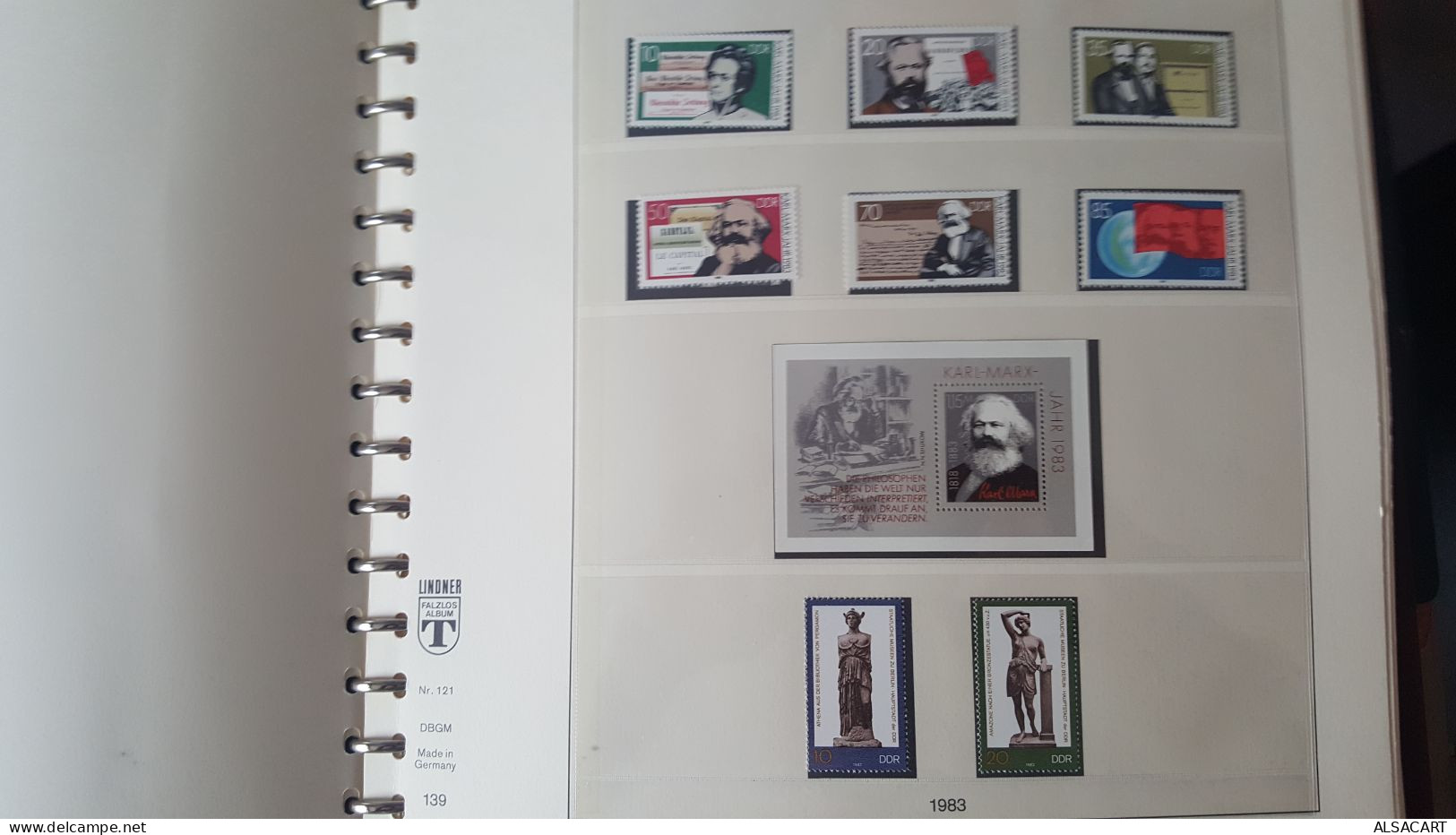 Collection En Album Lindner , Allemagne De L'est  En Neuf Et Quelques Obliterés , 1985/1991 , Forte Cote - Collections (with Albums)