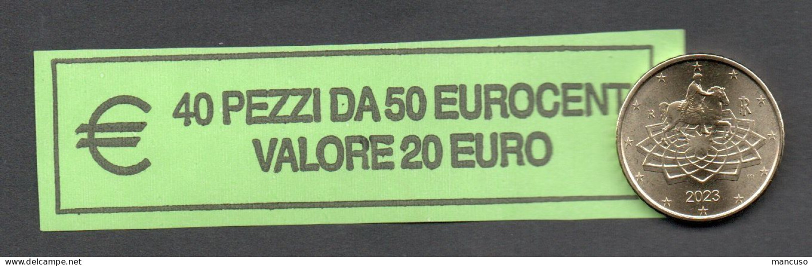 RARO - ITALIA  2023 - ROLL 50 CENT  ORIGINALE ZECCA - DATA VISIBILE - FDC - Rollen