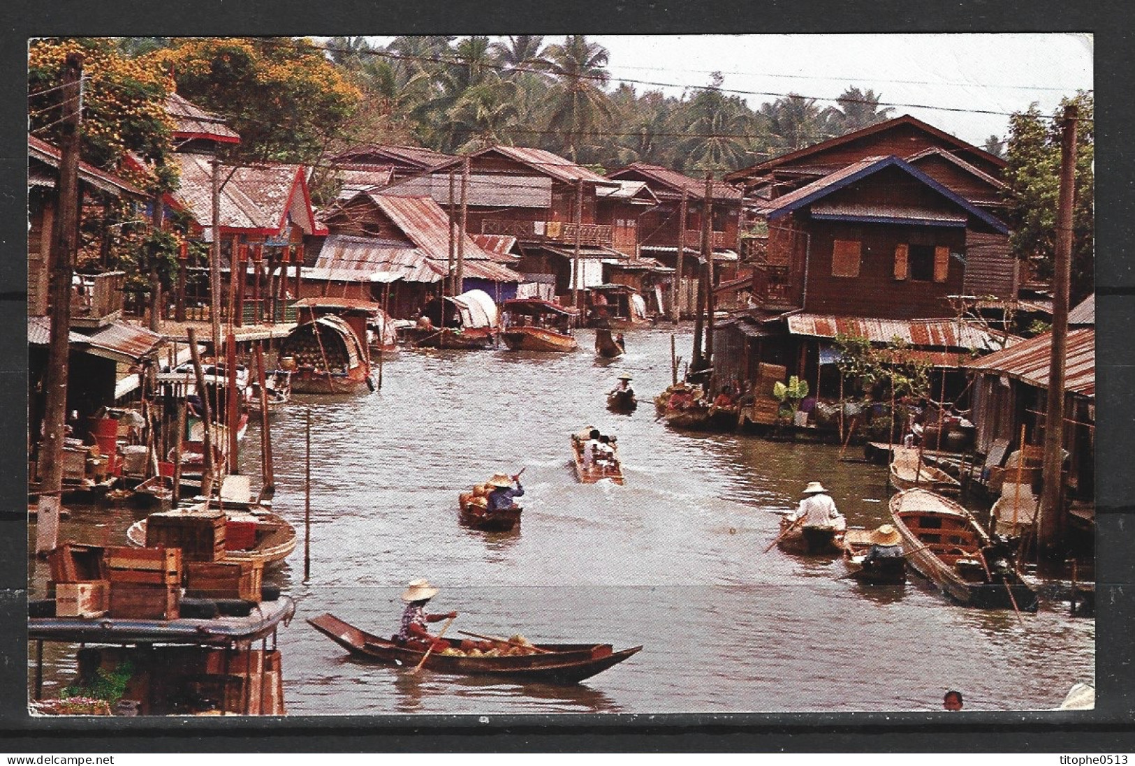 THAÏLANDE. Carte Postale Ayant Circulé En 1978. Khlong. - Thaïlande