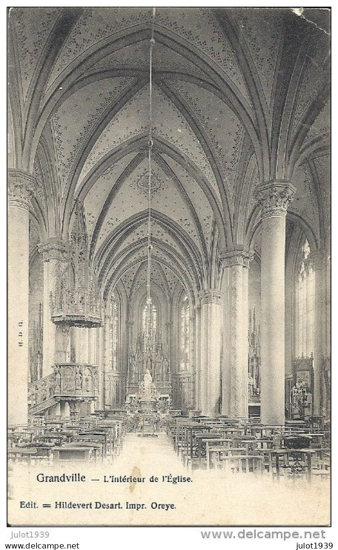 GRANDVILLE . OREYE . LIEGE ..-- Intérieur Eglise . - Oreye