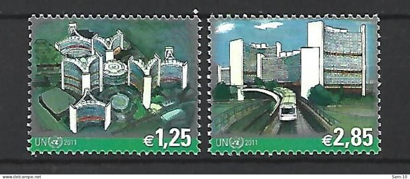 Timbre Nation Unies De Vienne Neuf ** N 699 / 700   Vendu Au Prix De La Poste - Unused Stamps