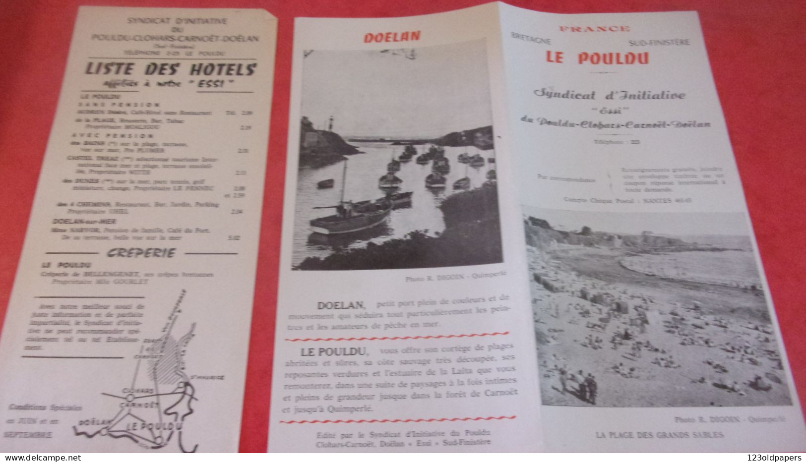 DEPLIANT LE POULDU  DOELAN FINISTERE - Toeristische Brochures