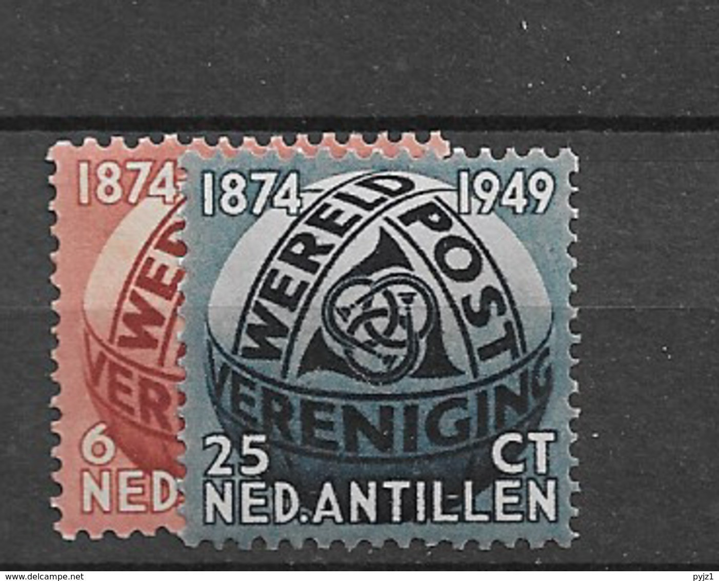 1949 MNH Nederlandse Antillen 209-10 Postfris** - Curaçao, Nederlandse Antillen, Aruba