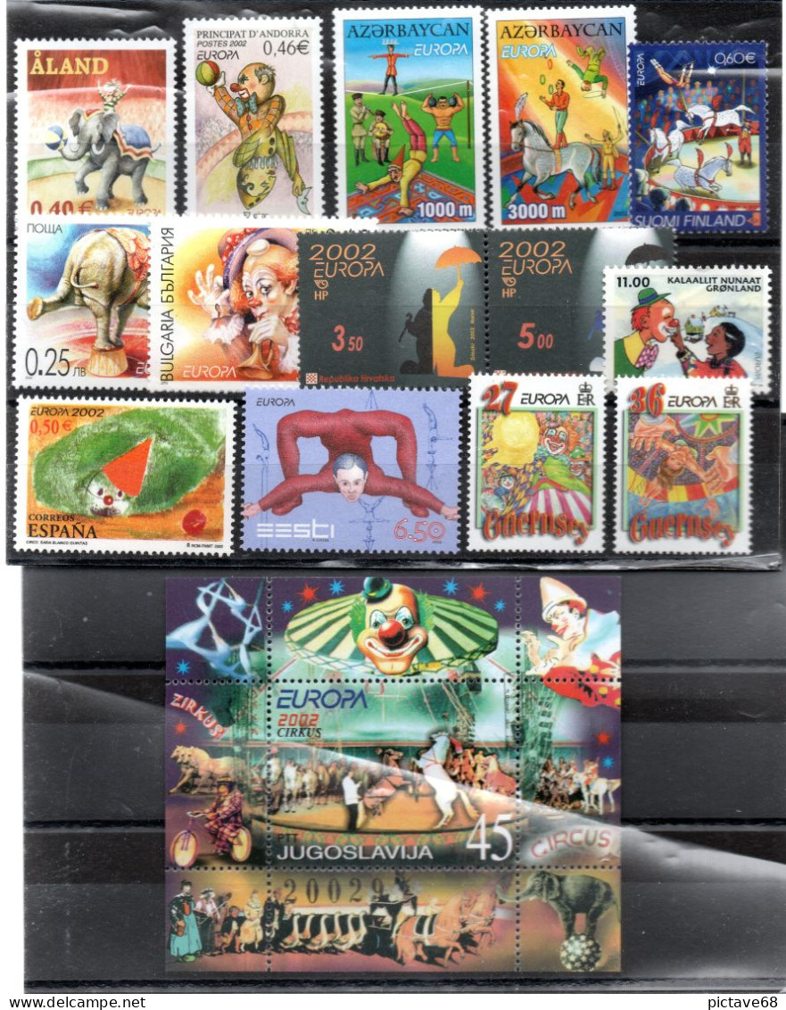 EUROPA / LOT DE TIMBRES EUROPA DE 2000 NEUF * * - 2002