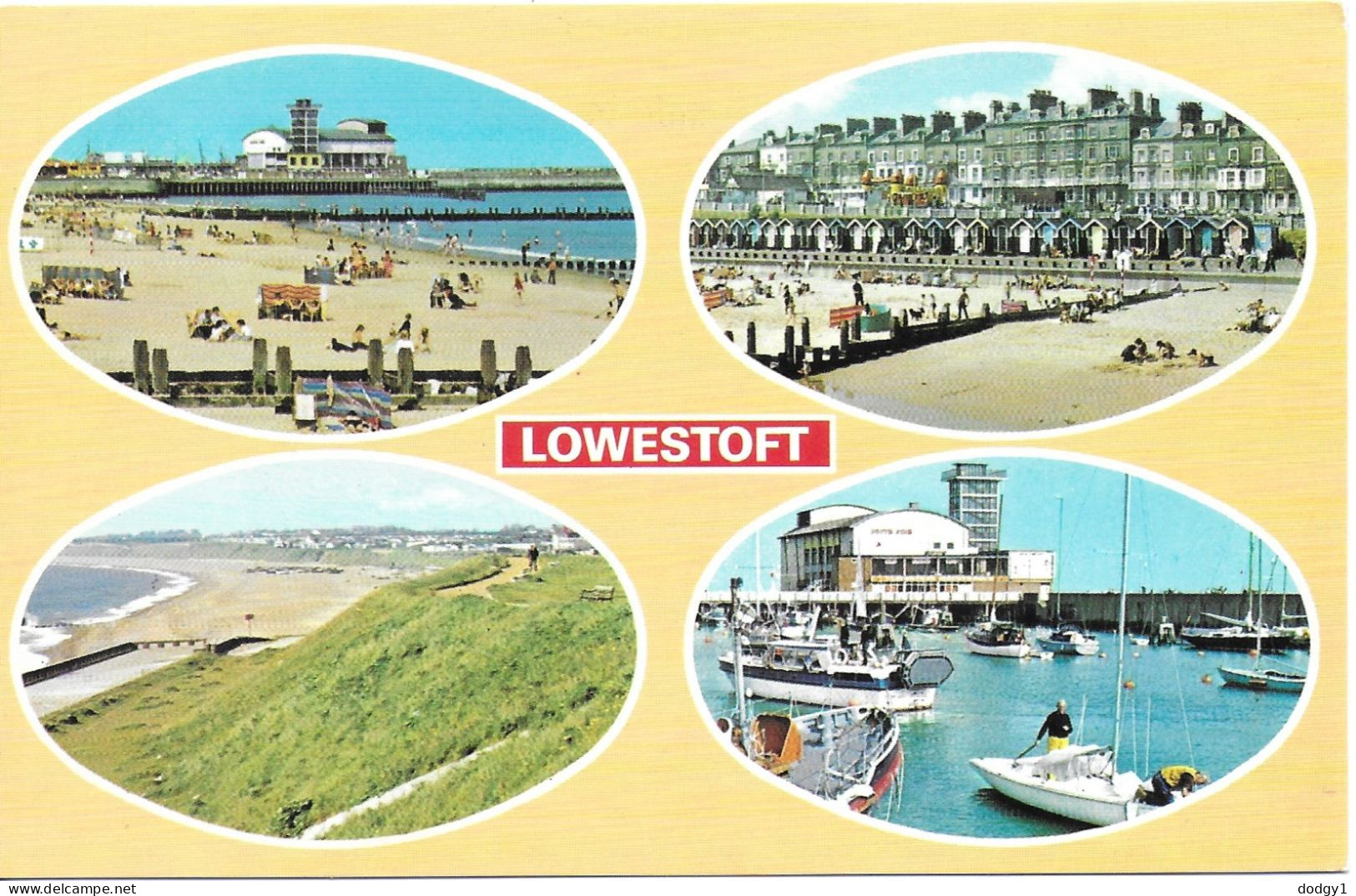 SCENES FROM LOWESTOFT, SUFFOLK, ENGLAND. UNUSED POSTCARD   Wt4 - Lowestoft