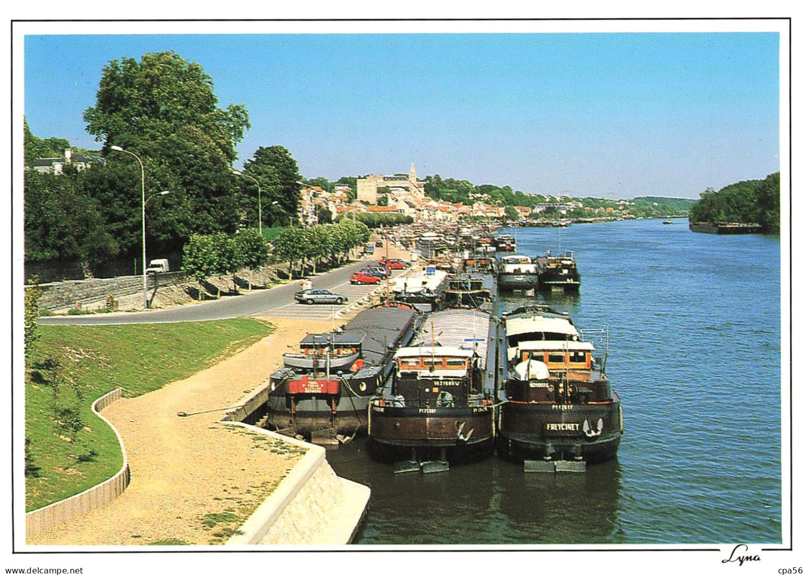 Un Lot De 3 Cartes Thème PÉNICHE - PONT Sur Yonne Et CONFLANS - Péniches