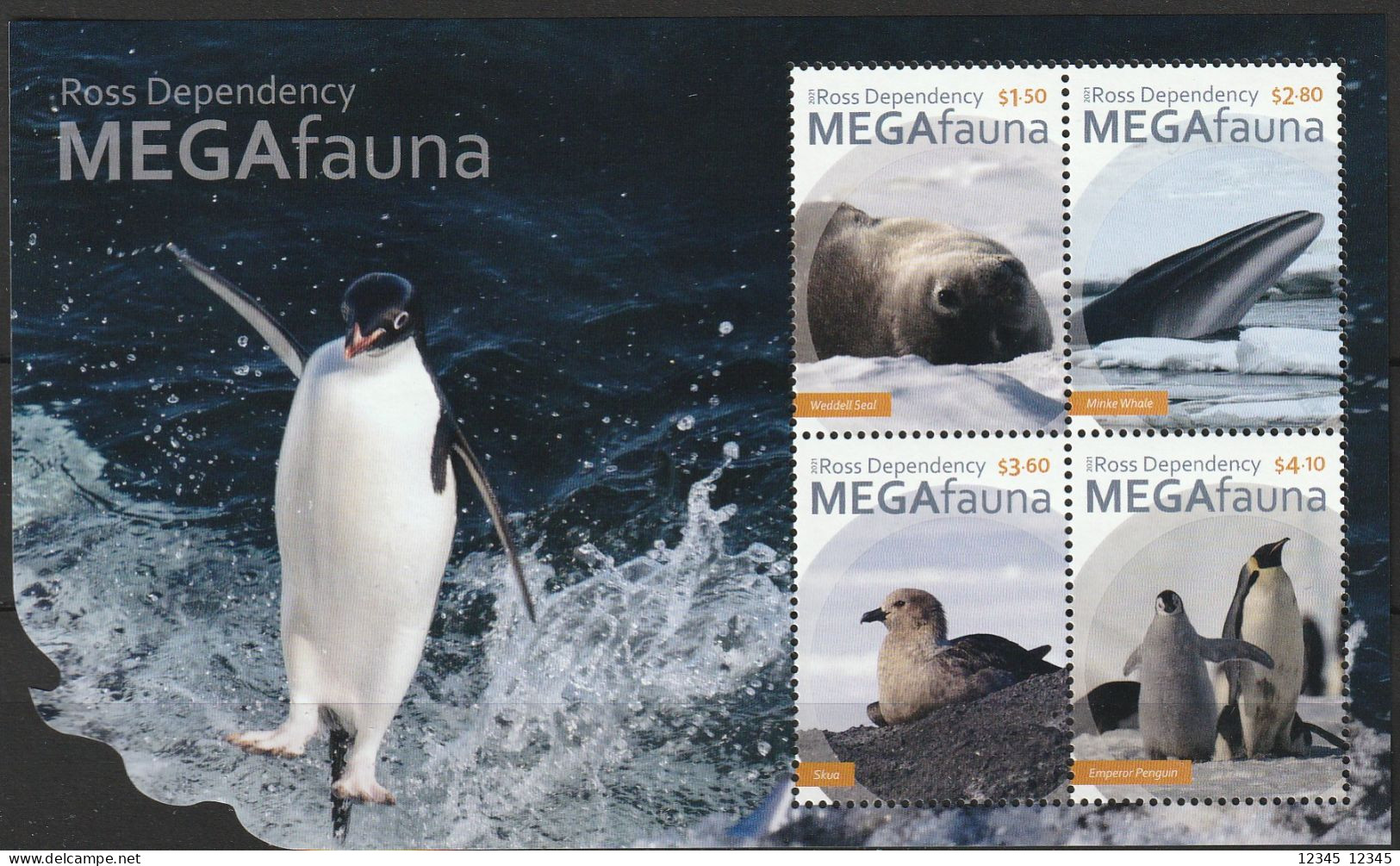 Ross 2021, Postfris MNH, Megafauna - Unused Stamps