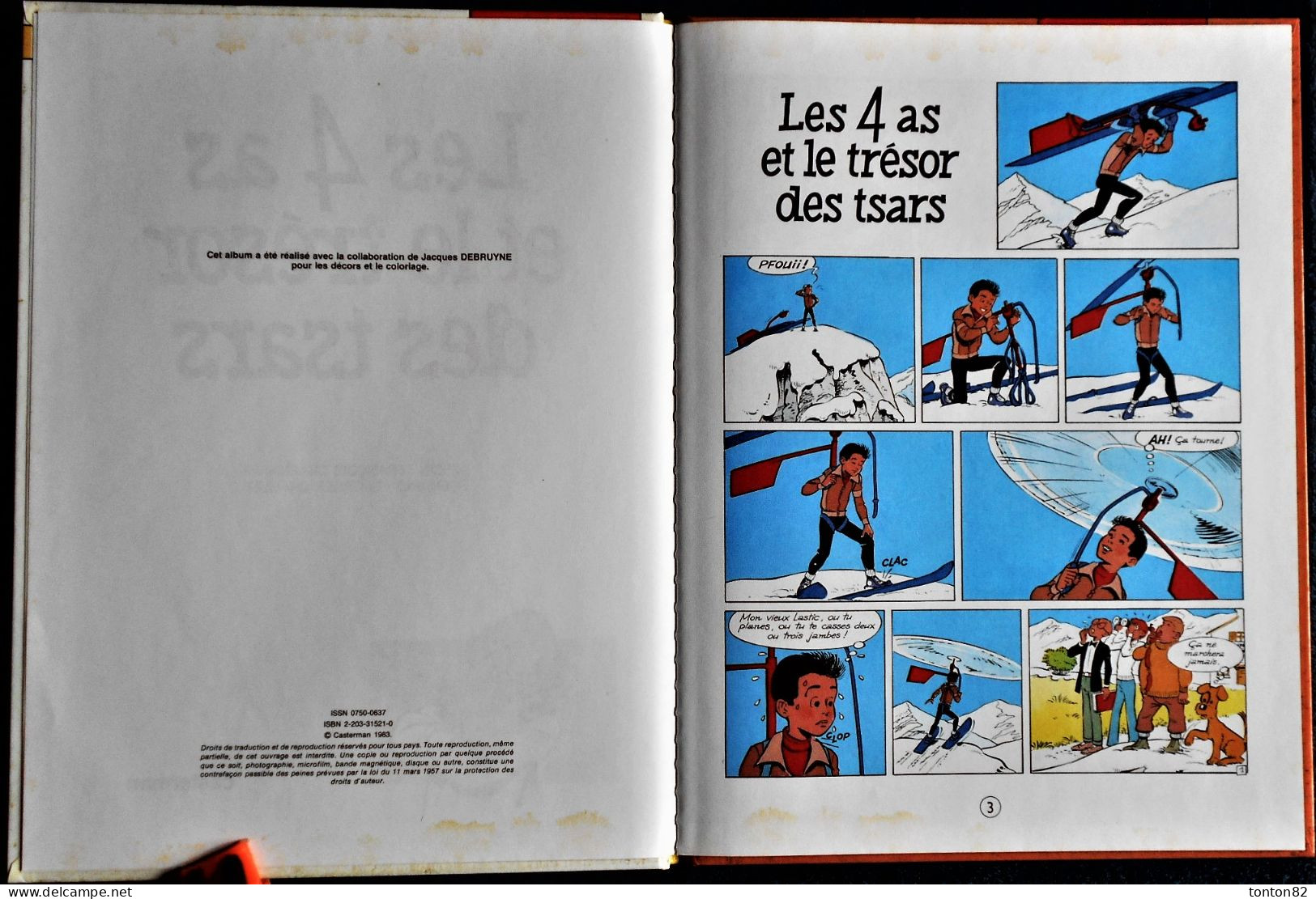 François Craenhals - Georges Chaulet - Les 4 As Et Le Trésor Des TSARS - Casterman - ( E.O. 1983 ) . - 4 As, Les