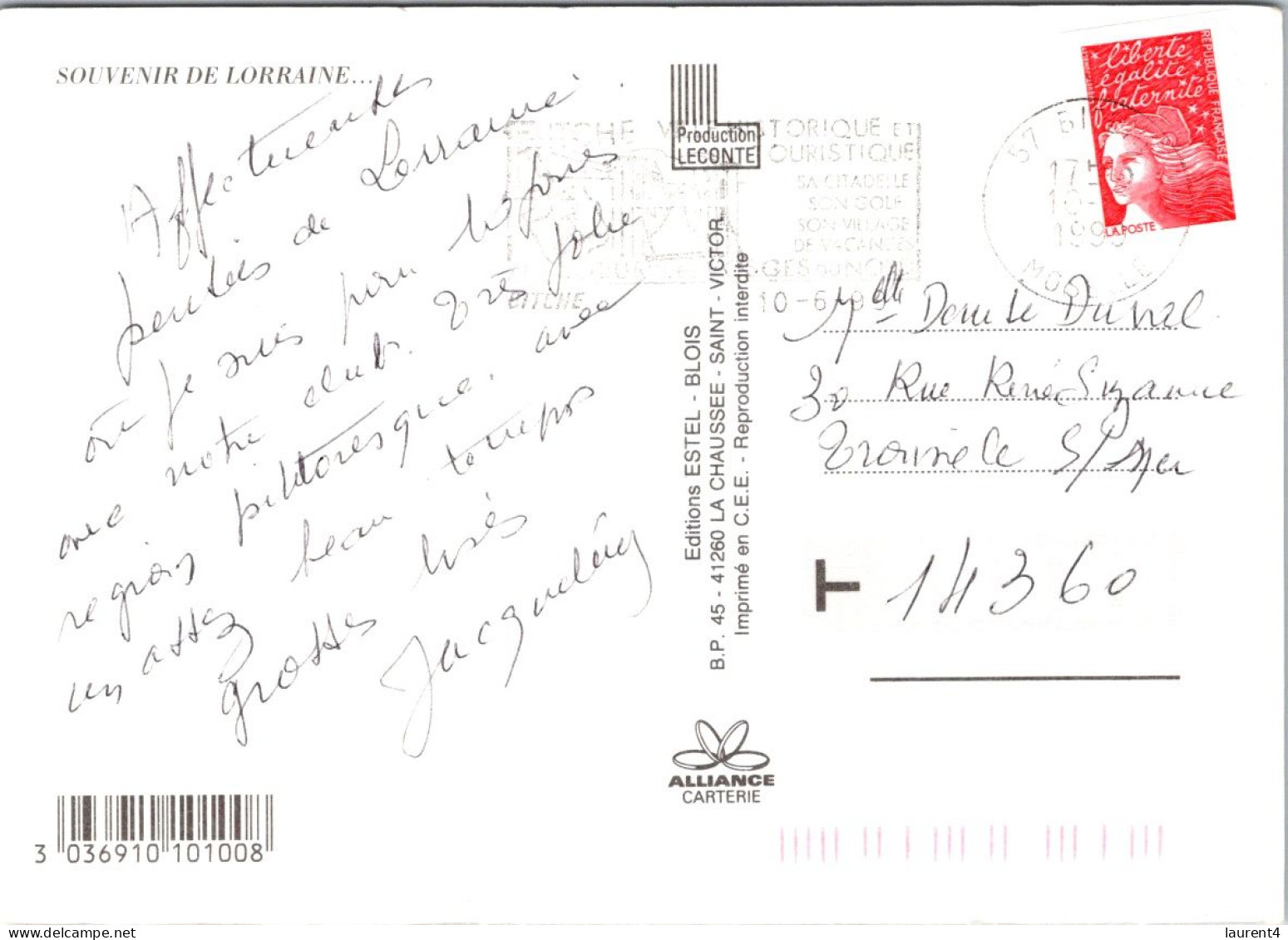 26-8-2023 (3 T 20) France - Souvenir De Lorraine - Lorraine