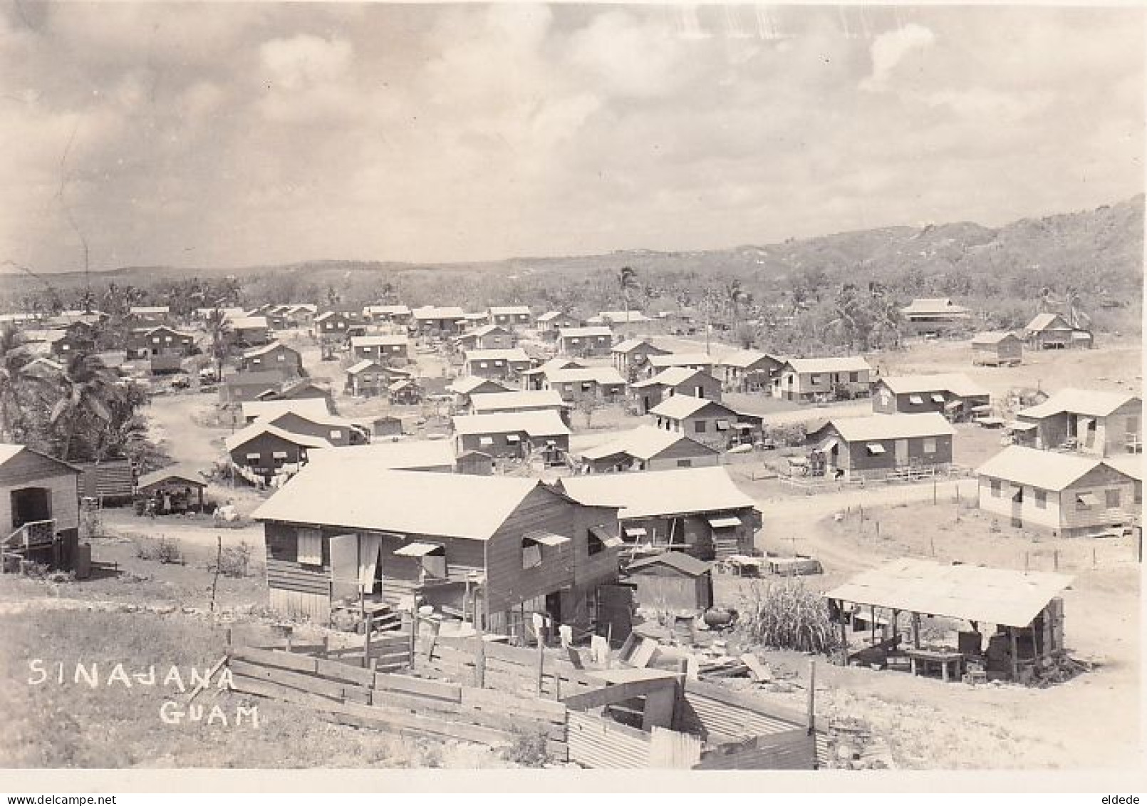 Real Photo Guam Sinajana . Village Building - Guam