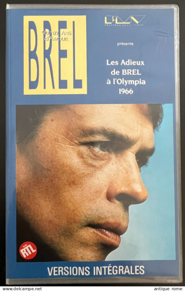 BREL_ 3x VHS De Concert En Parfait Etat - Concert Et Musique