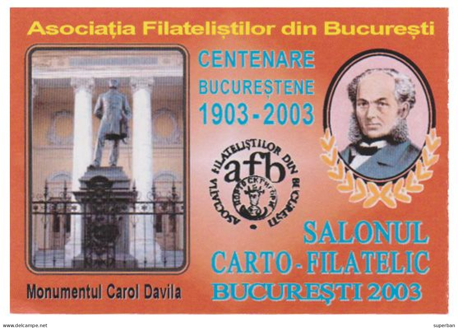 ROMANIA - CINDERELLA : SALONUL CARTO-FILATELIC BUCURESTI - CENTENARE BUCURESTENE 1903 - 2003 - SET De 3 VIGNETE (ak837) - Fiscaux