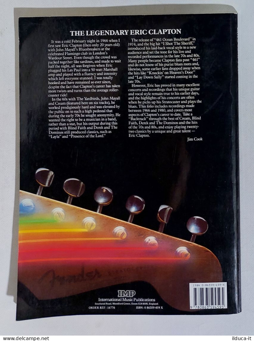 47897 SPARTITO MUSICALE - Eric Clapton - Backtrackin' - IMP 1987 - Scores & Partitions