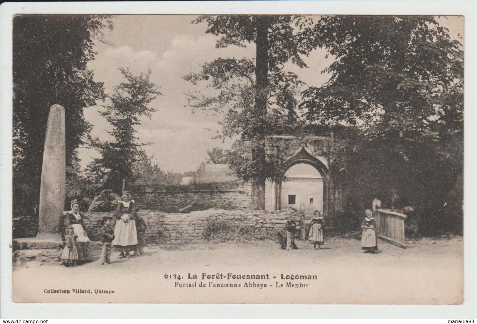 LA FORET FOUESNANT - FINISTERE - LOGOMAN - PORTAIL DE L'ANCIENNE ABBAYE - LE MENHIR - La Forêt-Fouesnant