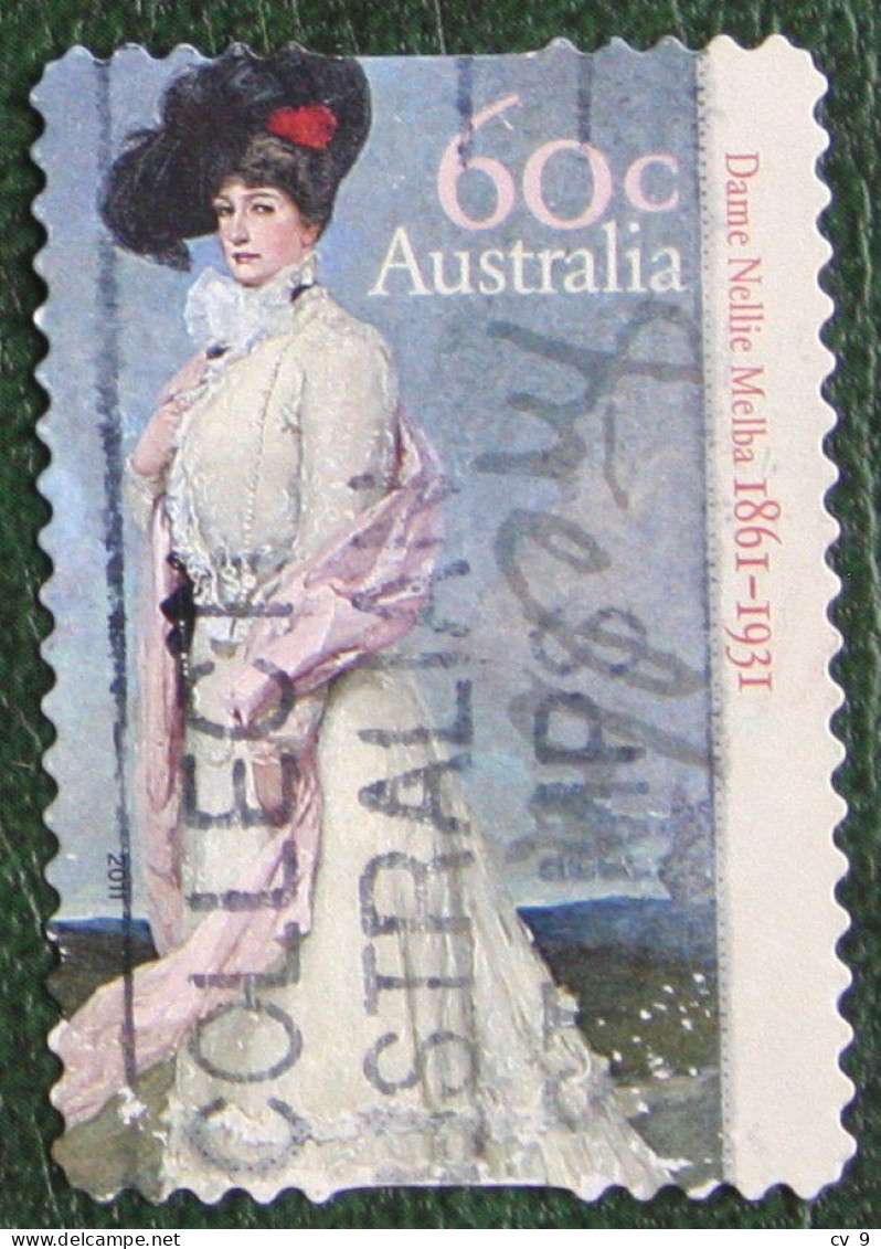 Dame Nellie Melba Self-adhevise 2011 Mi 3566 Yv 3441 Used Gebruikt Oblitere Australia Australien Australie - Used Stamps