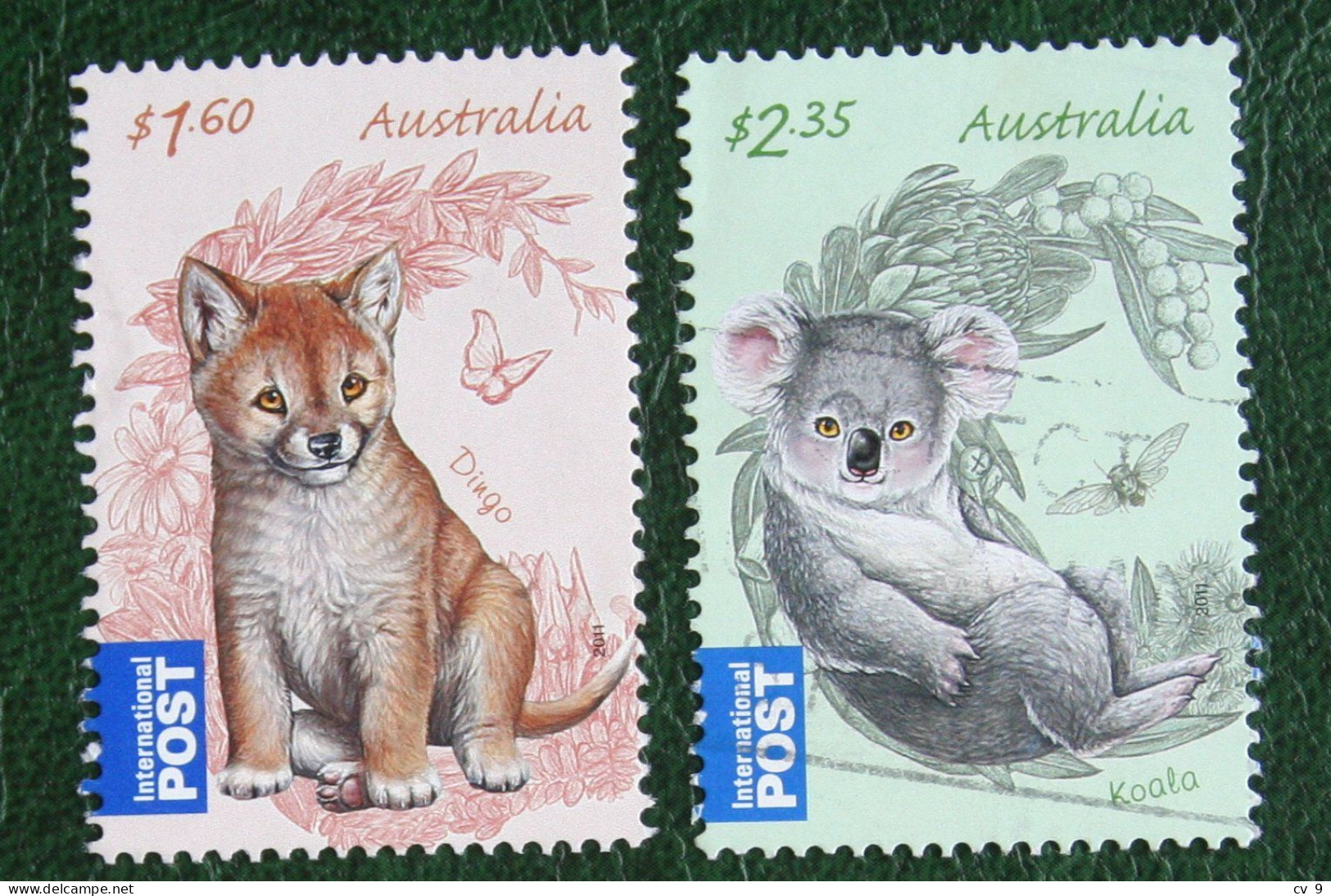 Young Animals Bush Babies Dingo Koala 2011 Mi 3580 3582 Used Gebruikt Oblitere Australia Australien Australie - Used Stamps