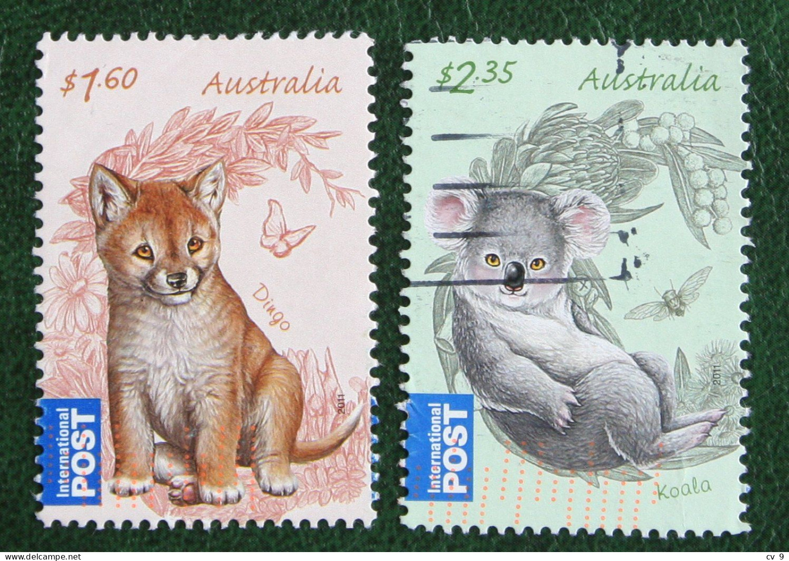 Young Animals Bush Babies Dingo Koala 2011 Mi 3580 3582 Used Gebruikt Oblitere Australia Australien Australie - Used Stamps