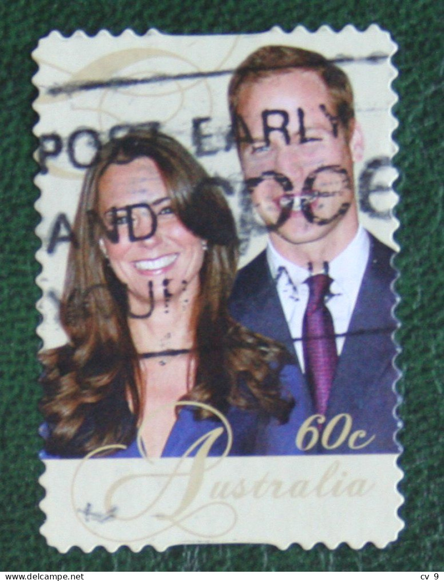 The Royal Couple William & Catherine - Self-adhesive 2011 Mi 3560 Used Gebruikt Oblitere Australia Australien Australie - Used Stamps