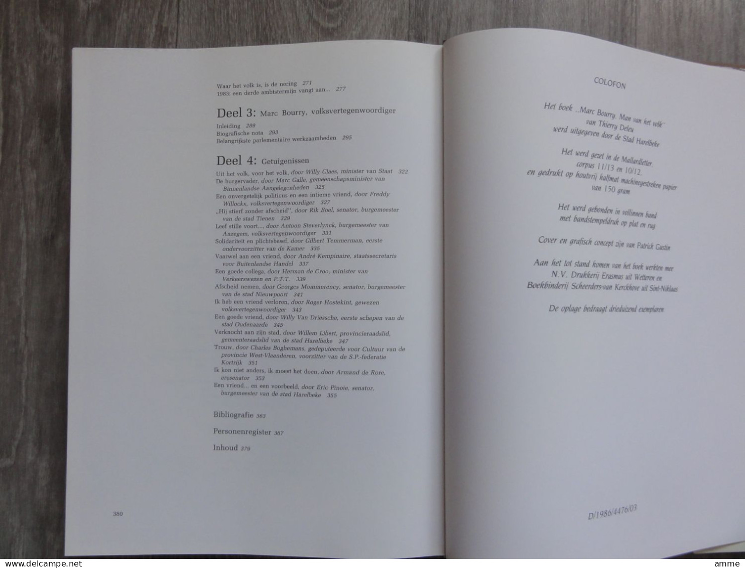 Harelbeke  *   (Boek)  Marc Bourry, Een Man Van Het Volk - Harelbeke