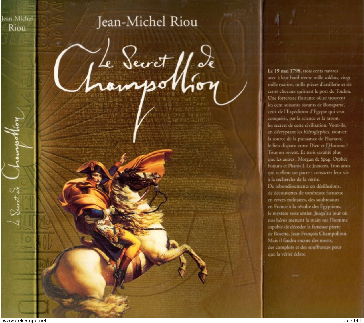 LE SECRET DE CHAMPOLLION - Par Jean-Michel RIOU - Editions FLAMMARION -PRIX NEUF = 19,90 € Vendu 7,50€ - Cuentos