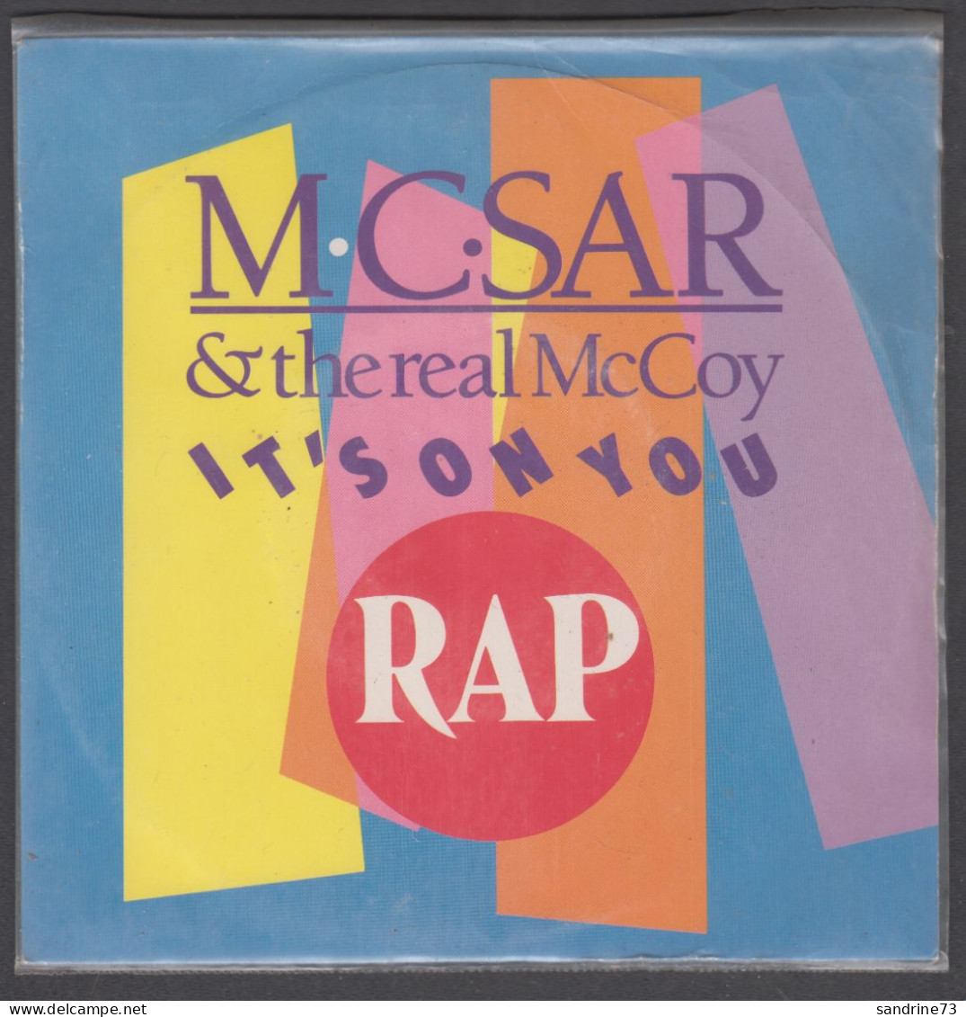 Disque Vinyle 45t - M.C.Sar - It's On You - Rap & Hip Hop