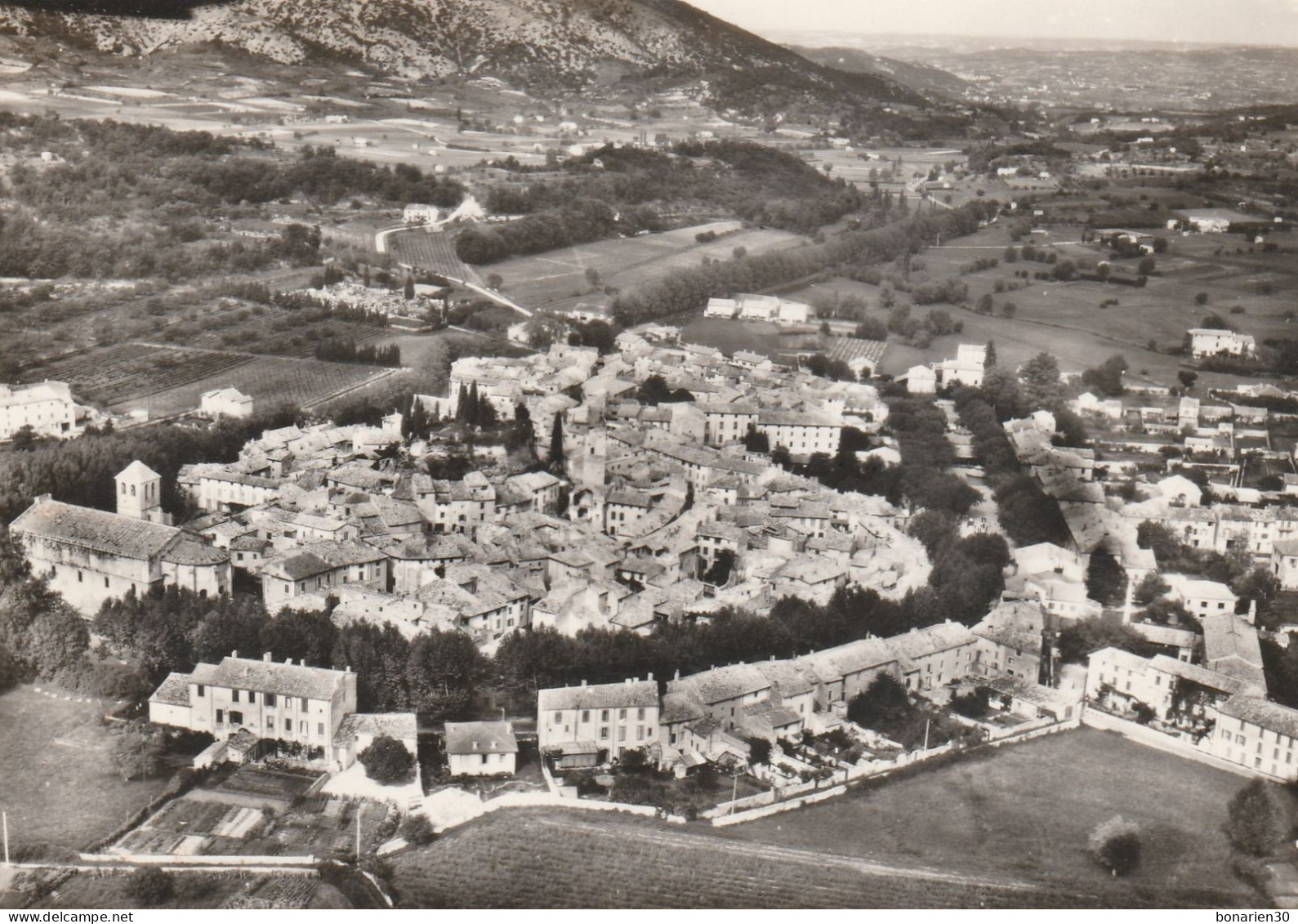 CPSM 84 MALAUCENE   VUE GENERALE AERIENNE - Malaucene