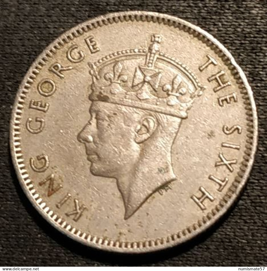 ILE MAURICE - MAURITIUS - ¼  - 1/4 ROUPIE - QUARTER RUPEE 1951 - George VI - KM 27 - Mauritius