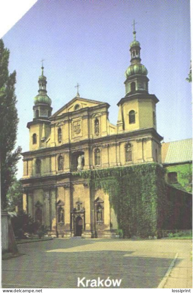 Poland:Used Phonecard, Telekomunikacja Polska S.A., 100 Units, Krakow, Cathedral - Landschaften