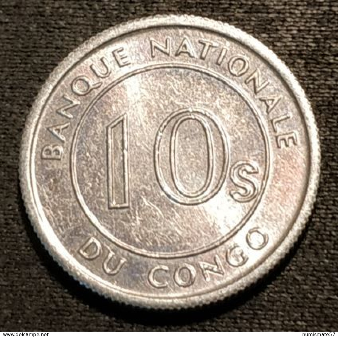 CONGO - 10 SENGI 1967 - KM 7 - Léopard - Congo (Rép. Démocratique, 1964-70)